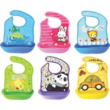 1049 Нагрудник ПВХ  с пластиковым карманом 33,5*23 см