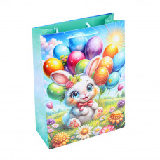 Пакет подарочный глянцевый ml,зайка,140 гр/м2 ЧУДО ПРАЗДНИК PML-124682-RB   