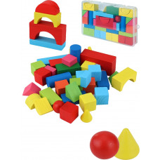 Деревянная игрушка. Геометрические фигуры 17х10х2см. в прозрачном боксе (Арт. И-0429)  