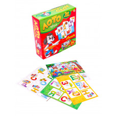 ЛОТО (30 фишек) + ПАЗЛЫ (24 элемента). АЗБУКА (Арт. ИН-6061)