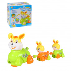 Заяц на бат., свет. звук. эффект., в/к 16*11,5*16 см JB201271