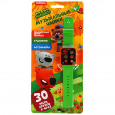 Музыкальные часики Ми-ми-мишки 30 песен,фраз,звуков.блист.бат. Умка в кор.2*90шт 2006Z256-R3