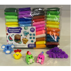 Воздушный пластилин 48 цветов