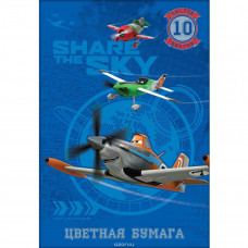 Цветная бумага 10 л. 10 цв. 