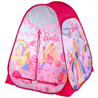 Палатка детская игровая Барби 81х90х81см, в сумке Играем вместе в кор.24шт GFA-BRB01-R