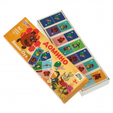 Винни-Пух. СОЮЗМУЛЬТФИЛЬМ. Домино пластиковое. 3в1. 175х55х18 мм. Умные игры 4660254455726   