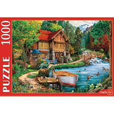 ПАЗЛЫ 1000 элементов. Ф1000-7136 ДОМИК У ПРИЧАЛА