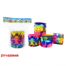 Пружинка B0518-40R Радуга в пак. ZY1420949