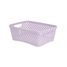 Корзинка «Ромбики» S (250х180х105мм) (пепел розы)АП 462