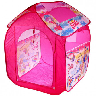 Палатка детская игровая Барби 83х80х105см, в сумке Играем вместе в кор.24шт GFA-BRB-R