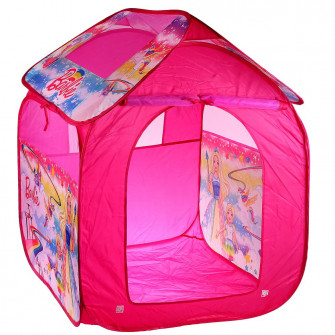 Палатка детская игровая Барби 83х80х105см, в сумке Играем вместе в кор.24шт GFA-BRB-R