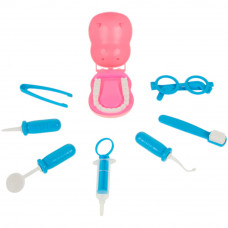 Игровой набор «Стоматолог Бегемотик» 8 предметов, в блистерной коробке 09460