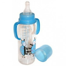 1108 Бутылочка с универсальными ручками 250 мл ; 4820121901781 (Бусинка)