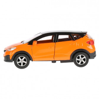 Машина металл RENAULT Kaptur оранжево-черный 12см, открыв двери, инерц в кор. Технопарк SB-18-20-RK1-WB