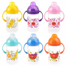 Поильник с силиконовым носиком и ручками КК1019   