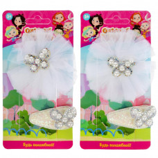 Аксессуары д/девочек СКАЗОЧНЫЙ ПАТРУЛЬ 2 заколки на карт. в пак. МИЛАЯ ЛЕДИ уп-12шт в кор.100уп HAIRCLIPS-D2-SP1