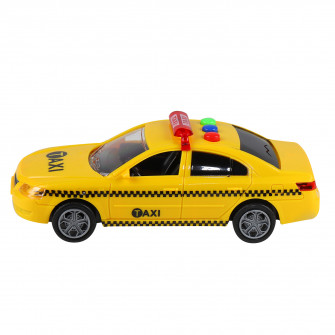 AUTODRIVE Машина инерц. на бат. со светом и звуком, желтый,  в/к 19,5*8,5*10,5 JB1167974