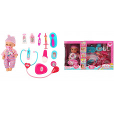 Пупс озвученный БАРТО А. Варенька 30см, пьет, писает, набор доктора, кор КАРАПУЗ в кор.12шт RL-8265-BS-RU-20