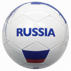 Мяч футбольный Россия, ПВХ 1 слой, 5 р., камера рез., маш.обр. в кор.50шт SC-1PVC300-RUS