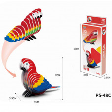 Конструктор картон. P5-48C Попугай в коробке FCJ1042454   