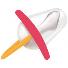 арт.23821/24 Соска-пустышка Just Lubby, скош. сосок, от 0 мес, с колп., сил.