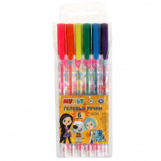 Ручки гелевые МУЛЬТ неон, 6 цветов Умка в кор.6*24шт GPN-69265-TT