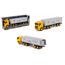 МАЗ, автомобиль-тягач с полуприцепом инерционный (со светом и звуком) (в коробке) 94124