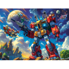 ПАЗЛЫ 160 элементов. СУПЕРТРАНСФОРМЕР (Арт. УК160-1989)