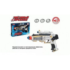 ПИСТОЛЕТ НА БАТ. СВЕТ+ЗВУК, РУССИФИЦ. В РУСС. КОР. 27*19*5СМ  ZY313250