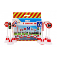 Набор ДОРОЖНЫЕ ЗНАКИ Технок (15шт) Т4357		