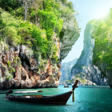 Холст с красками 40х40 см по номерам (в коробке) (30 цв.) Остров Пхукет (арт. Х-5633)