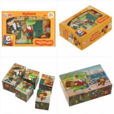 Чебурашка. набор из 6-и кубиков СОЮЗМУЛЬТФИЛЬМ настольные игры Умные игры 01317-CHE2   