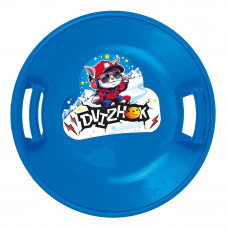 Санки ледянки Dvizhok круглые d54 см голубой с наклейкой Котик У1074     Санки ледянки Dvizhok круглые d54 см голубой с наклейкой Котик У1074