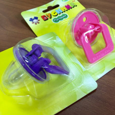 403 (3+) Пустышка с колпачком, соска силиконовая круглая; 4623721566639 (Бусинка)