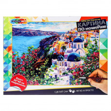 Картина по номерам 30х40 см санторини МУЛЬТИ АРТ CANV30X40-MULTI29   