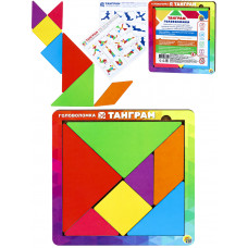 Деревянная игрушка (140х140х6 мм) Головоломка «Танграм» ( Арт. ГЛ00013)