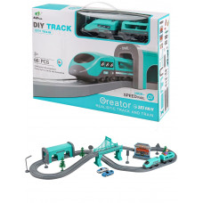 Железная дорога Электрический поезд (83х44х15 см, 66 дет., на батарейках,не в к-те)(Арт.Y24891011)