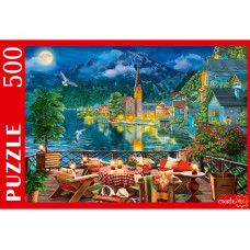 ПАЗЛЫ 500 элементов. ВЕЧЕР У ОЗЕРА В ГАЛЬШТАТЕ (Арт. Ф500-0746)