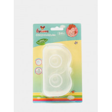 1819 Накладки на грудь силиконовые в коробочке, 2 шт 