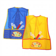 1057 Нагрудник клеенчатый с карманом для творчества 47*36 см