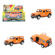 Машина металл JEEP WRANGLER SAHARA САФАРИ 12 см, двери, багаж, инерц, кор. Технопарк SAHARA5D-12EXP-OG (72)   