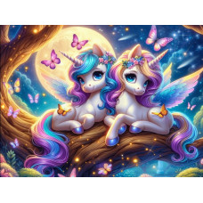 ПАЗЛЫ 260 элементов. ЛУННЫЕ ЕДИНОРОГИ (Арт. УК260-1992)