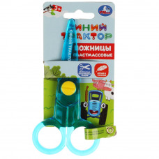 Ножницы Синий ТРАКТОР пластик д/малышей на карт. Умка в кор.30*12шт SP-52025-STR