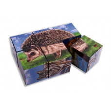 КУБИКИ ПЛАСТИКОВЫЕ 6 шт. ЖИВОТНЫЕ (Арт. К06-6936)