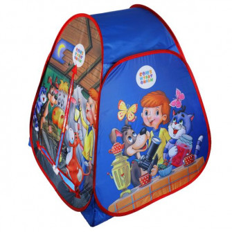 Палатка детская игровая СОЮЗМУЛЬТФИЛЬМ простоквашино 81х90х81см, в сумке Играем вместе GFA-PRO01-R