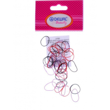 Резинки DBR18  для волос силикон цветные,  mini  (50 шт.)