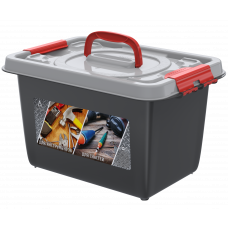 Бокс универсальный с вкладышем 10л (359?242?211мм) (Для инструментов и для рыболовных снастей) АП 406